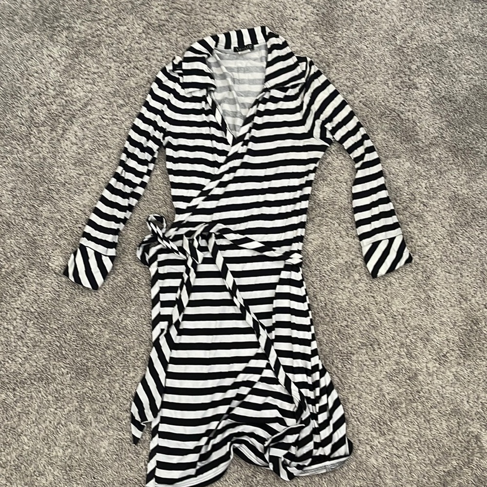 Venus stripped wrap dress